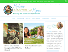 Tablet Screenshot of modernalternativemama.com